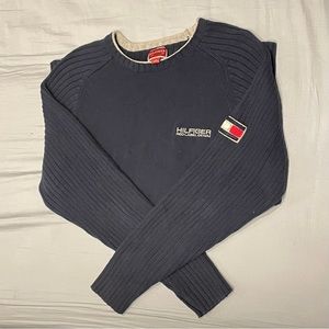 Vintage navy Tommy Hilfiger denim sweater